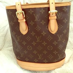 A 2002 Louis Vuitton bucket bag. Barely used.